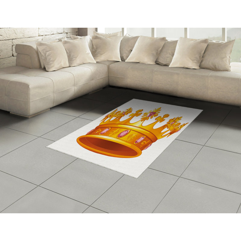 Tapis décoratif à longs fibres en polyester à haute densité pour grand lit Queen, Rectangle— 4 pi x 5 pi 8 po