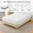 Diamond Grid Ultrasonic Waterproof Mattress Protector White Size Q-119666447-123751498