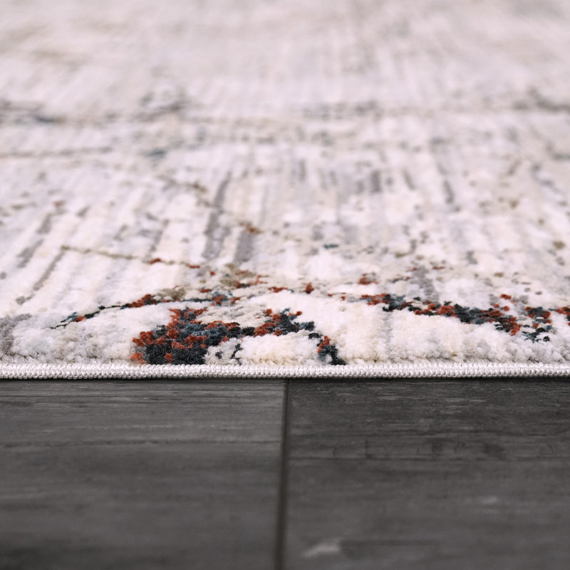 Abstract Indoor Rug, Rectangle 2'7" x 4'11"