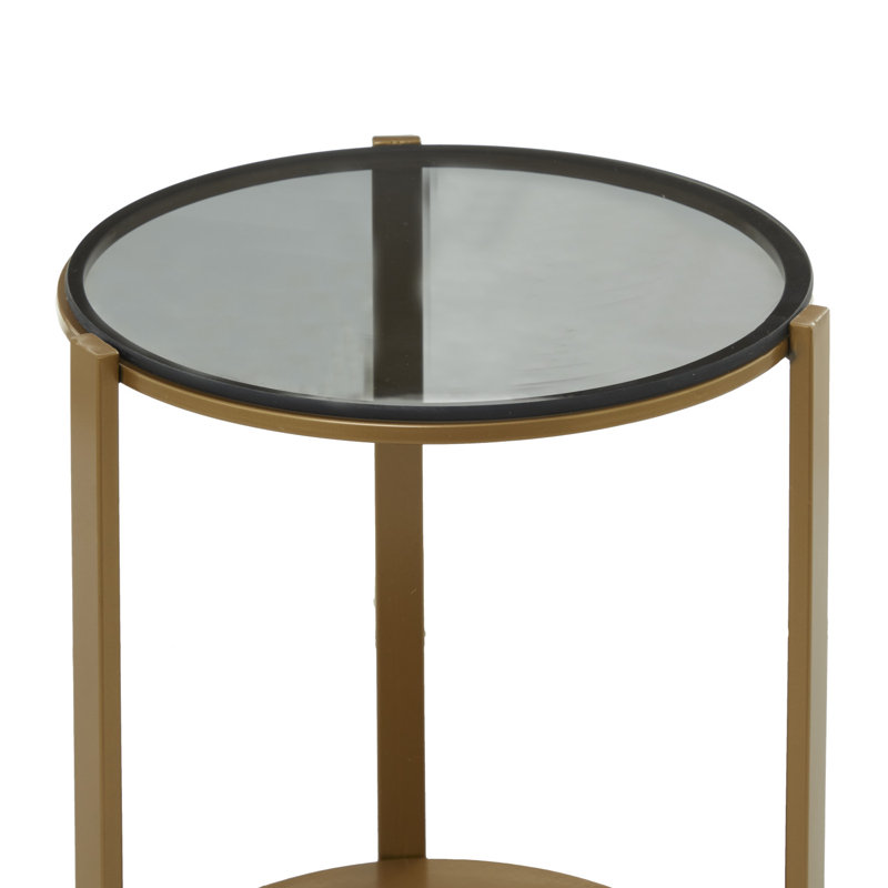 Glass Top End Table