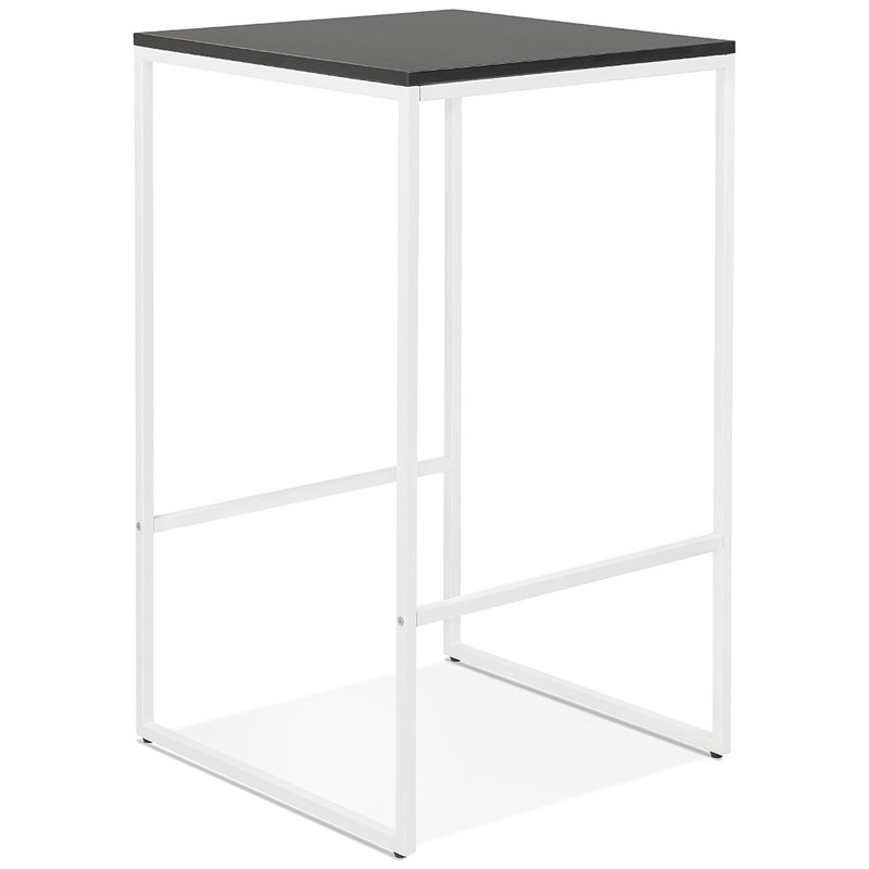Ponca Dining Table, White, Black
