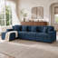 Canapé modulaire en velours côtelé 4 pièces-R-495337446-495337447-495337450