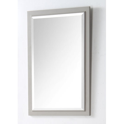 Carminda Solid Wood Rectangle Wall Mirror