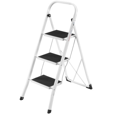 3 - Step Steel Lightweight Folding Small Step Ladder