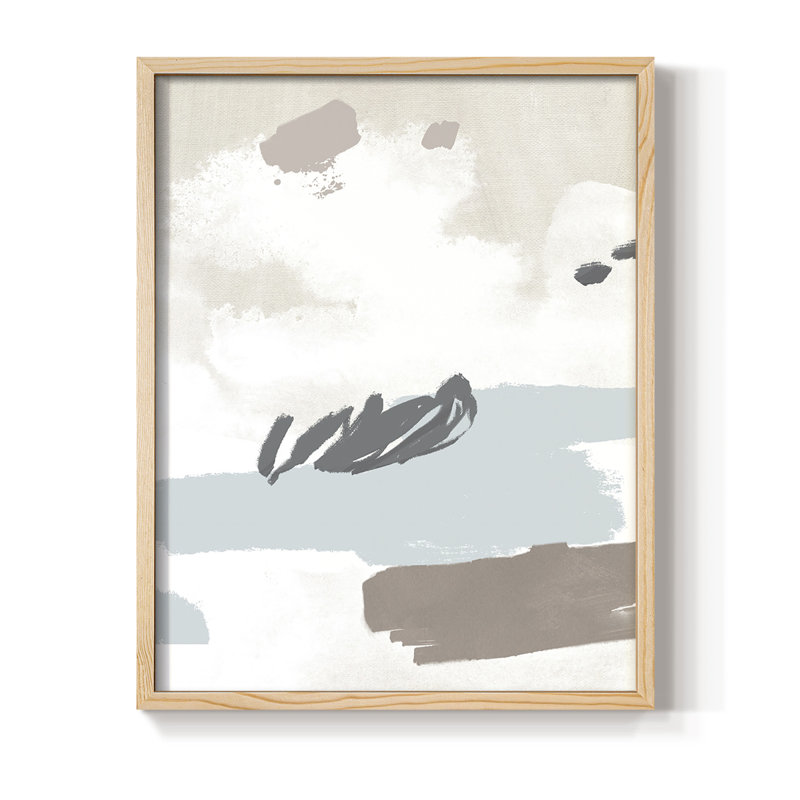 «Neutral Wash II», reproduction encadrée - bois massif, H 21 po x l 17 po