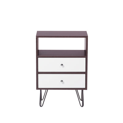 Dahlberg 45cm W Manufactured Wood Bedside Table