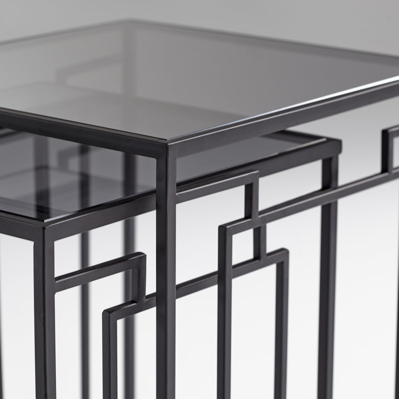 Galleria Glass Nesting End Table