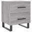 Maricrus 40cm W Iron Bedside Table-1953420108
