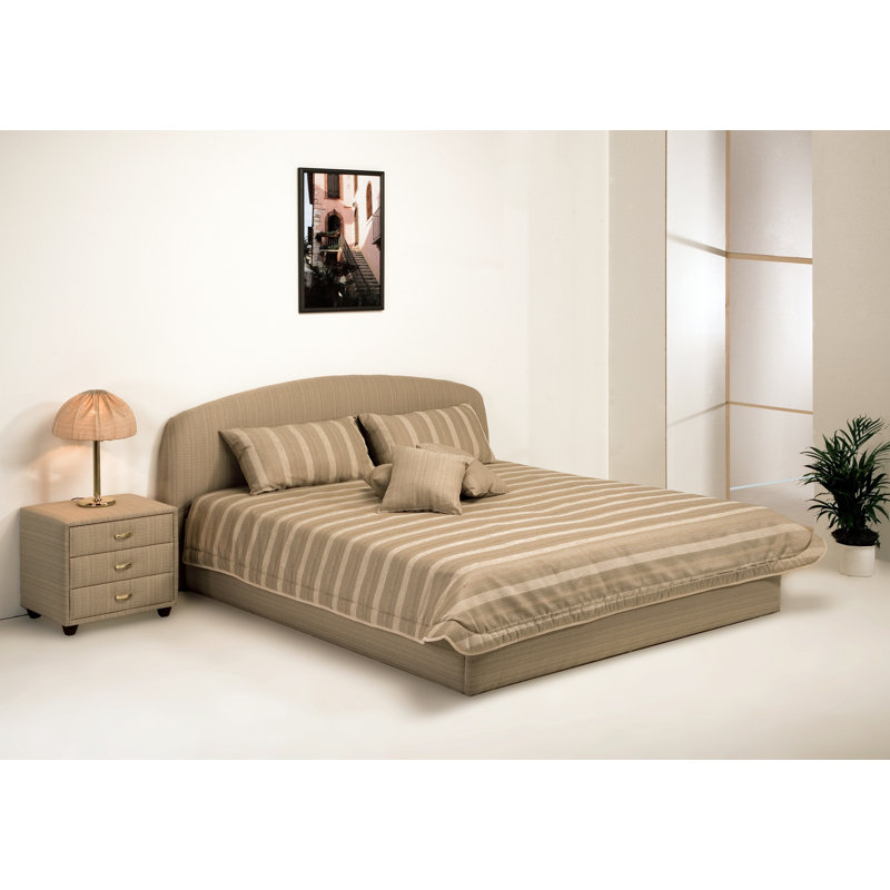Aon Striped Bedspread, 180 x 200 cm, Beige