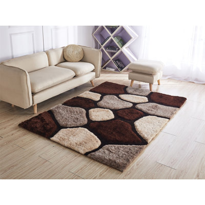 TAPIS ELIZABETH 3 pi x 5 pi 43373 - Beige brun