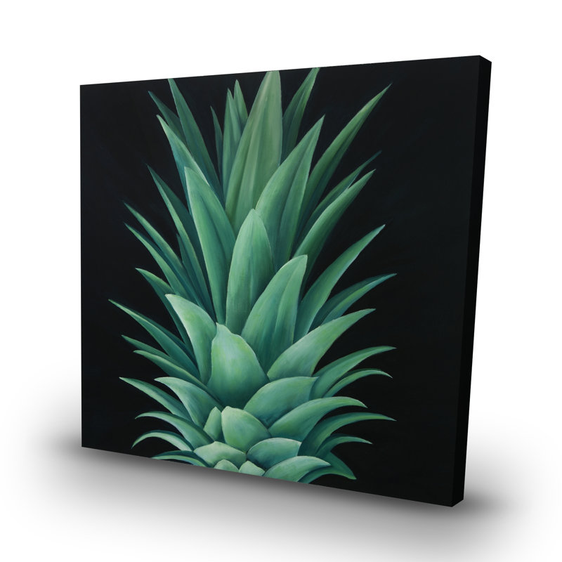 Pineapple leaves - 32"x32" art on canvas