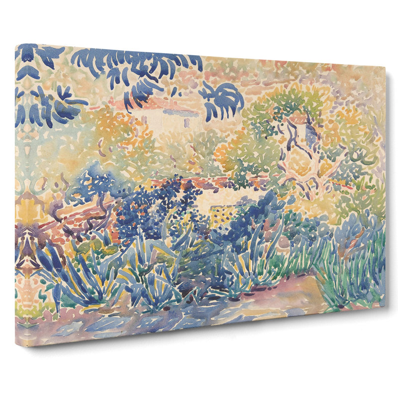 Landscape Vol.1 by Henri-Edmond Cross - Wrapped Canvas Painting, 35cm H x 50cm W x 3cm D