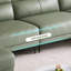 Causeuse-coussin standard en cuir véritable vert