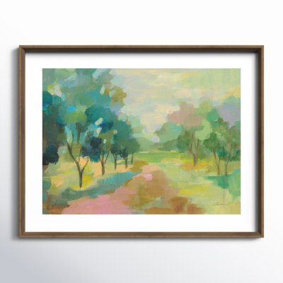 Sunrise Forest Painting by Silvia Vassileva