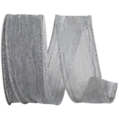 Crushed Mesh Elegance Wired Edge Ribbon