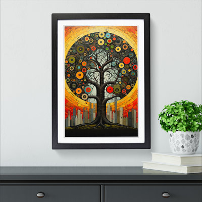 Oak Tree Constructivism No.3 1 Piece Single Picture Frame Wall Art
