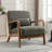 Cashel 25.78" Wide Mid Century Upholstered Accent Chair with an Extra Pillow(Set of 4)-109608699
