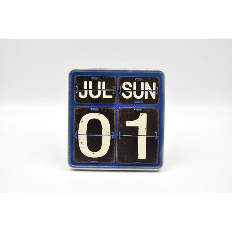 Calendrier de table rétro Daina, Bleu