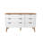 Alice Dresser - 6 Drawer 46.85" Solid Wood White - Enhance your bedroom and closet with style-79425345
