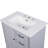 Bathroom Vanity With Sink, Bathroom Cabinet With Door & Drawers, Solid Wood Legs & Mdf Board, Adiustable Foot Pads, Grey