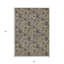 Tapis extérieur lavable floral beige et chocolat 5 pi x 8 pi