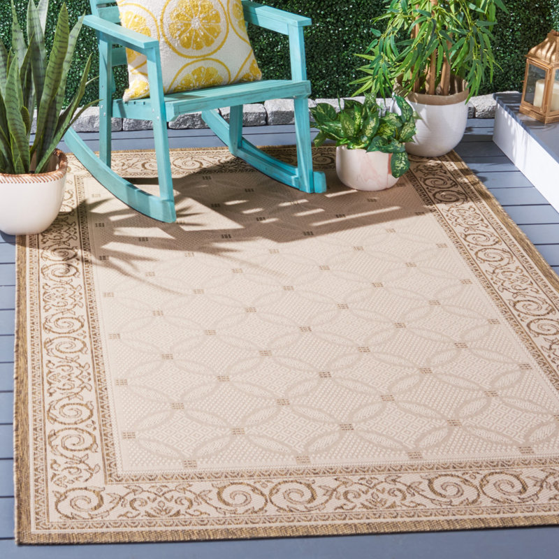 Galena Performance Oriental Indoor/Outdoor Area Rug, Rectangle 5'3" x 7'7"