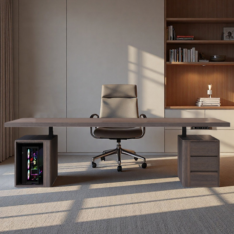 Bureau intelligent à hauteur réglable pour apprendre, H 52,76 po x l 94,49 po x P 33,46 po