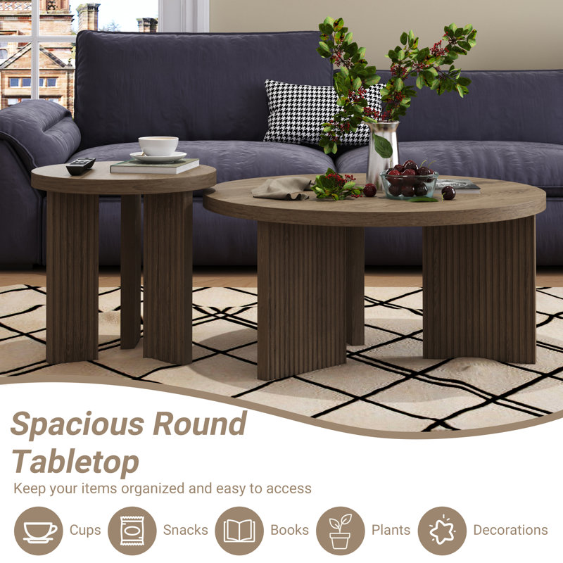 Coffee Table and End Table, Gray