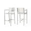 Extérieur de 29,50 po, 2 - argent, cadre en aluminium rouille et porte-livre de 2, cadre argenté, construction pour barbecue
