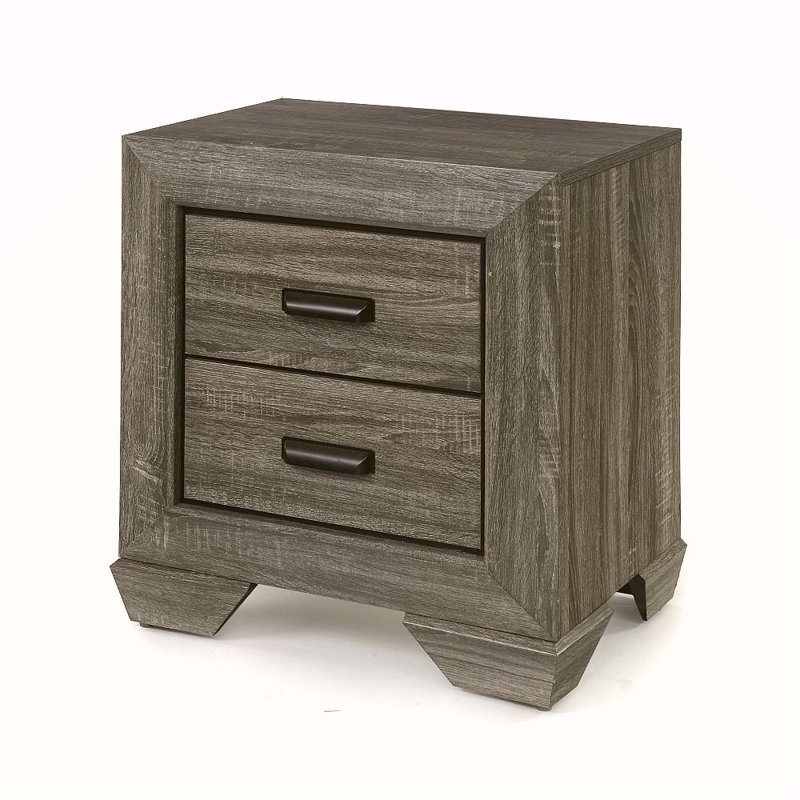 Table de chevet gris vieilli