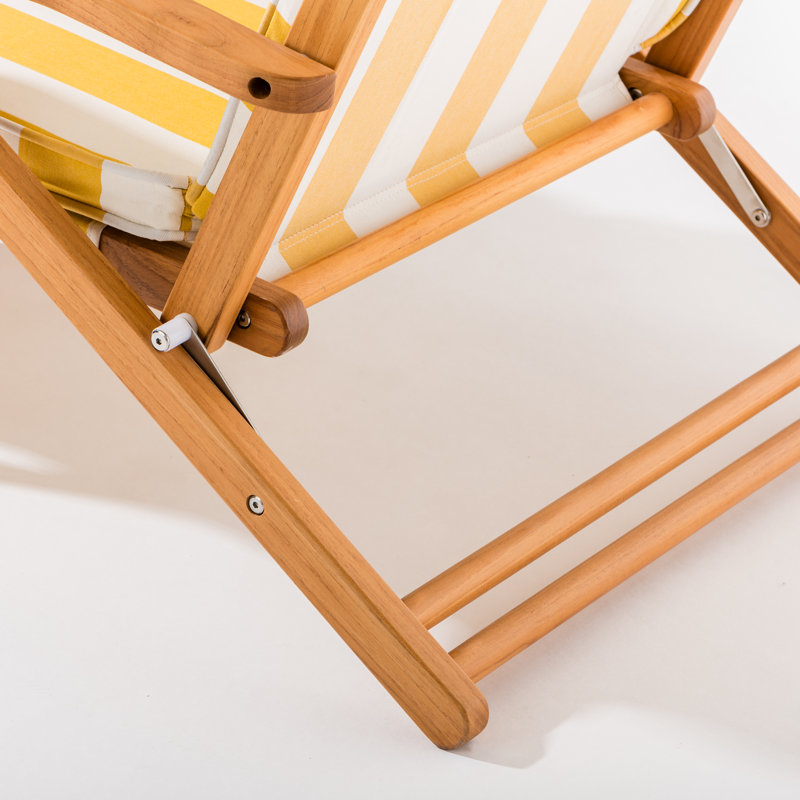 Sling Chair, Crew Mimosa Yellow Stripe