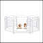 Parc pour chien 8 pouces intérieur 8 panneaux enclos en métal pour animal de compagnie clôture extérieure pour chien avec enclos-115341897