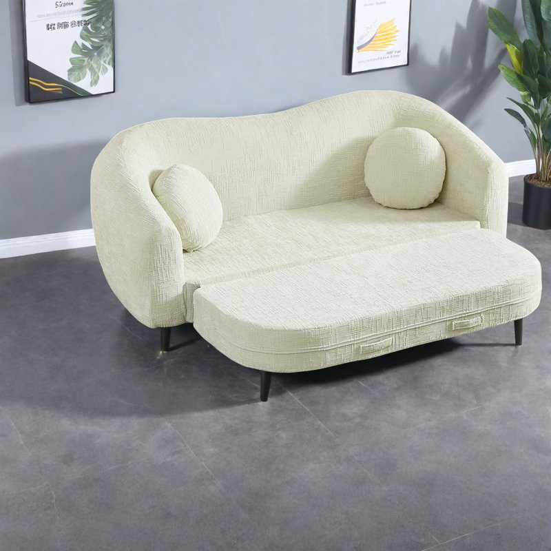 Canapés convertibles à compression, fauteuil inclinable 86 po Chenille