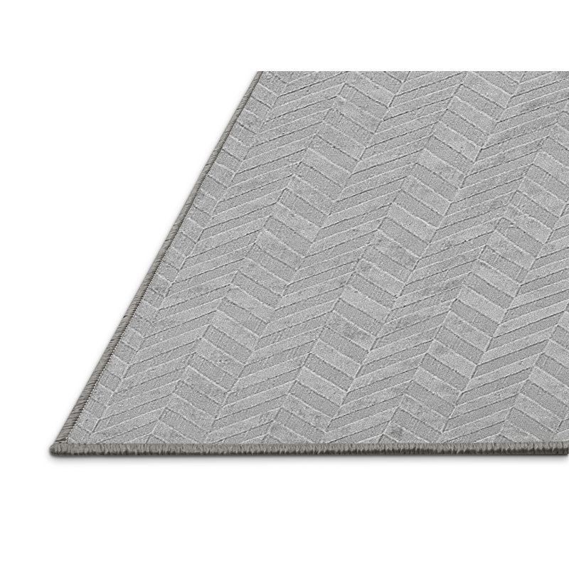 Bigner Performance Chevron Indoor Rug, Runner 2' x 5'