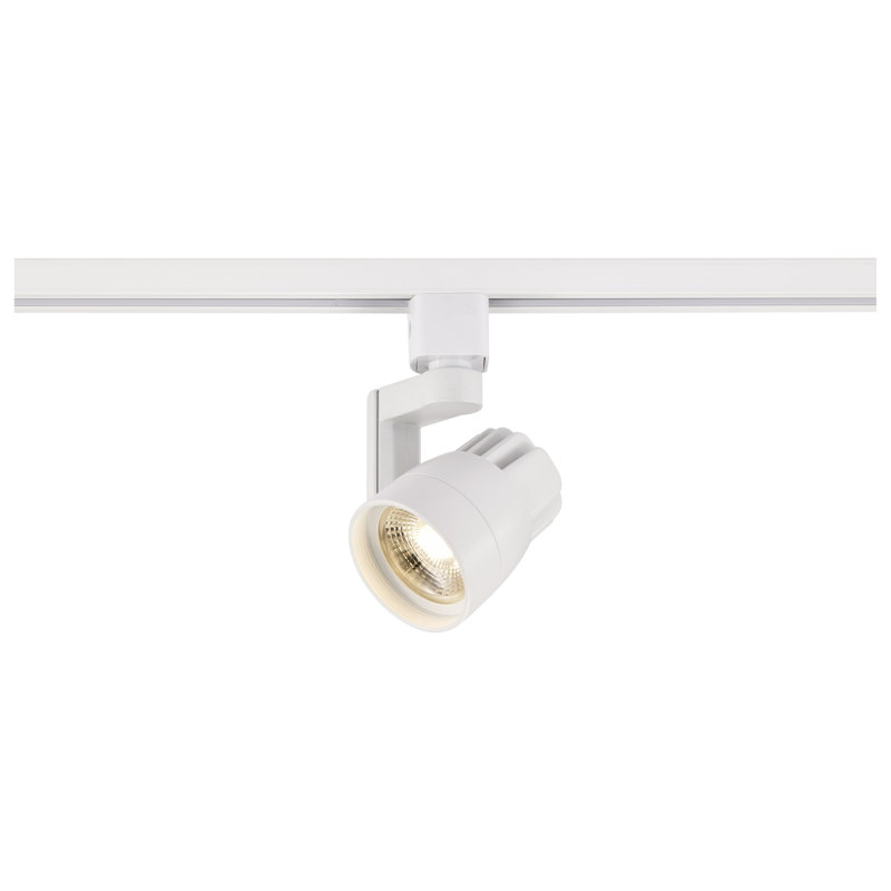 Tête d'éclairage sur rail 1 lumière DEL 12W H, Blanc, 36°