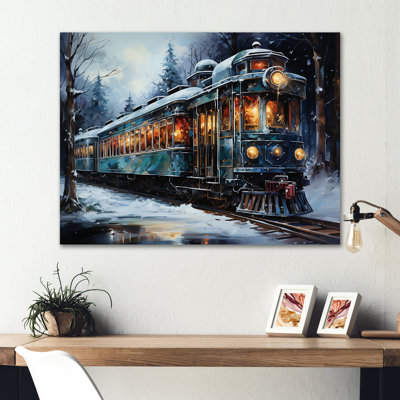 Christmas Train Journey III - Train Metal Wall Art