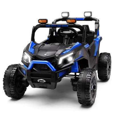 24V 4WD Kids UTV Rid On Car, extra-large 2 places avec télécommande parentale, musique et lumières DEL