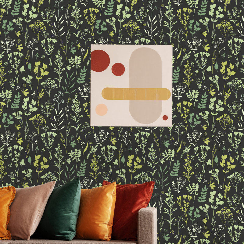 Rouleau de papier peint Quinnesec Herbs, L 16,67 po x l 25 po
