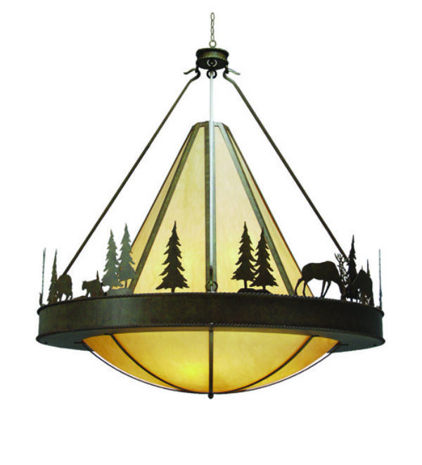 Luminaire suspendu inversé 8 lumières Verado, Cameo Premium