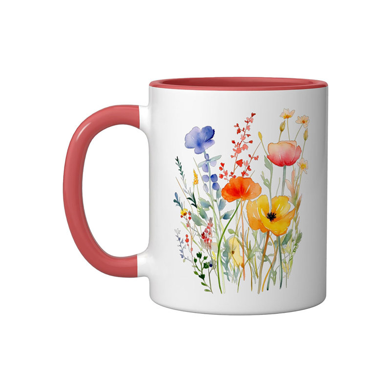 Ceramic Coffee Mug, Red