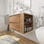 30" Wall Mounting Bathroom Vanity With Gel Sink, Soft Close Drawer-2002842810
