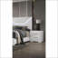 Table de chevet 2 tiroirs White Glam