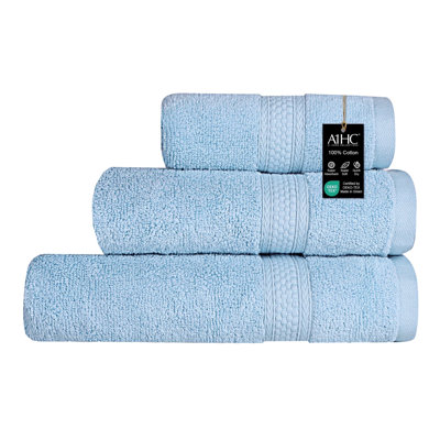 Ensemble de serviettes de bain multi-tailles de qualité supérieure Shaik - Alha