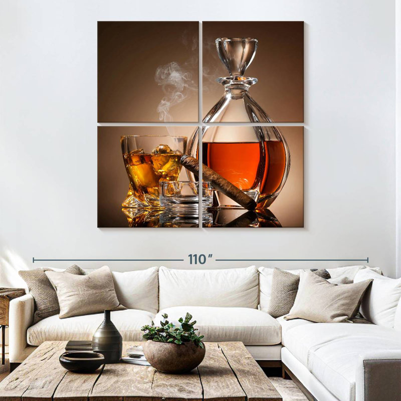 Yarlin Whiskey Decanter And Smoke, 74" H x 74" W