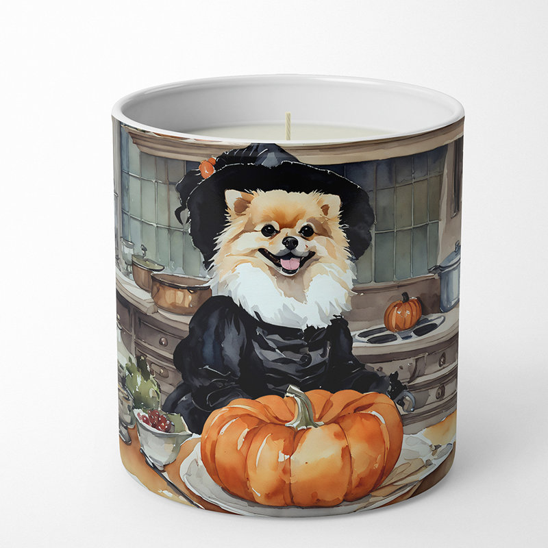 Bougie parfumée Pumpkin Pie avec support en céramique