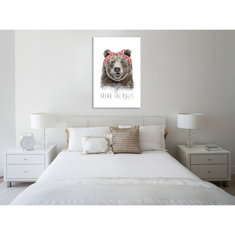 "Break The Rules", toile tendue par Balazs Solti, H 24 po x l 16 po x P 1,5 po