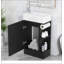 Meuble-lavabo 18,6 po avec lavabo, meuble-lavabo avec tablette à deux niveaux, orientation gauche ou droite, noir (WF308491 nouvelle couleur)-1597809795