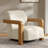 Jakira 24" W Upholstered Accent Chair with Solid Rubberwood Frame-1112170414