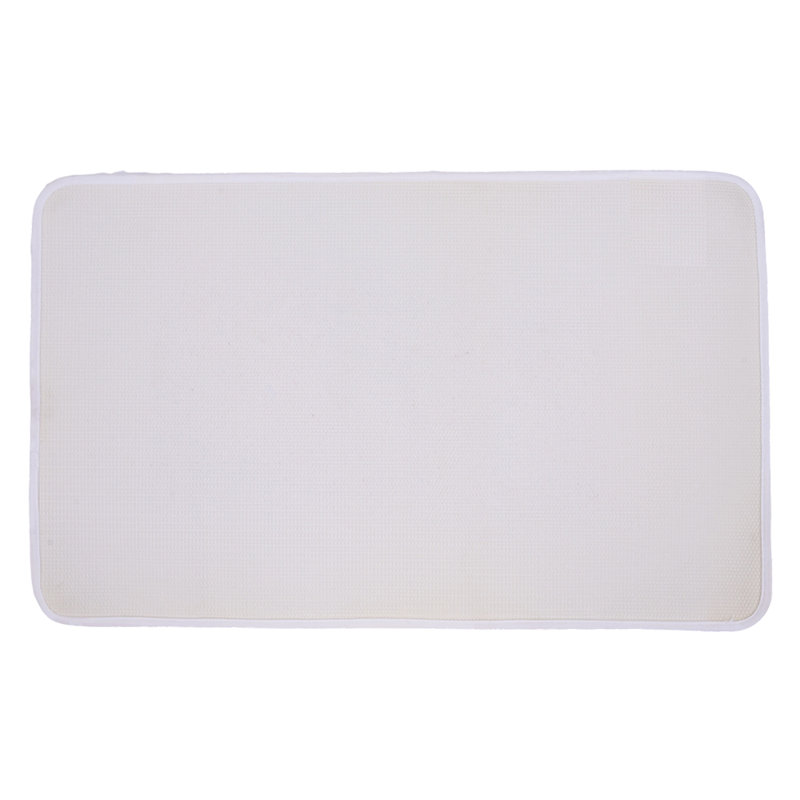 Non-Slip Bath Mat, Single- 60cm  L x 40cm W, White