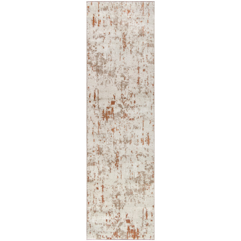 Bordas Machine Woven Abstract Area Rug, Runner 2'2" x 7'6"